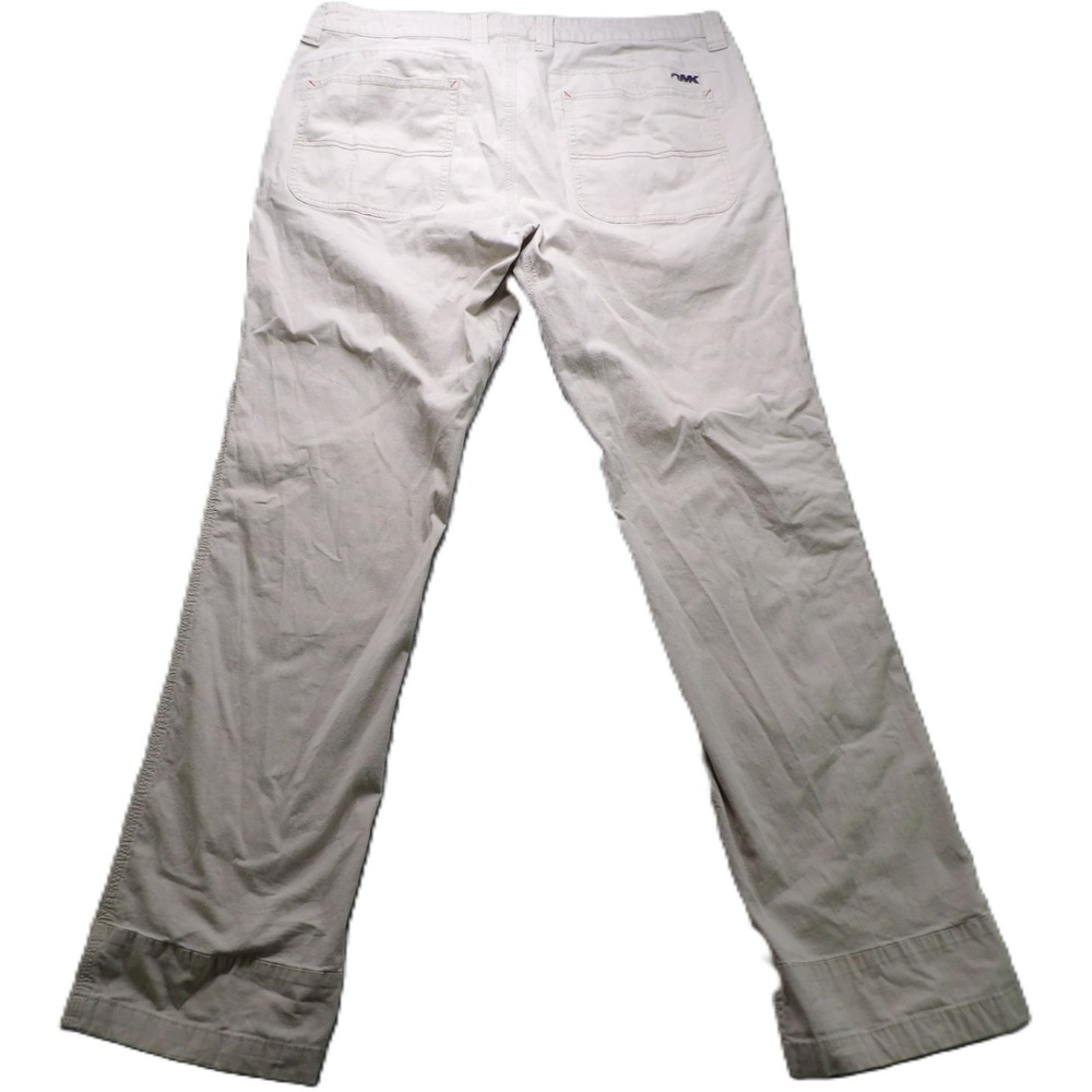 Mountain Khakis Pant Men 36x32 Beige Organic Cotton Slim Fit Outdoor Hiking Logo
